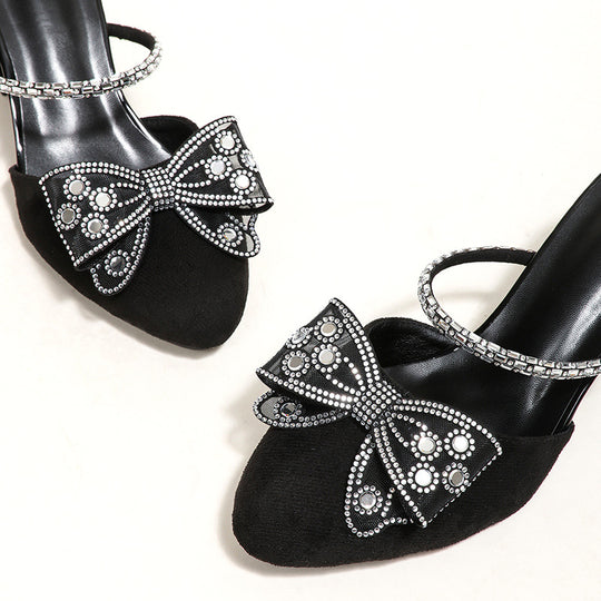 Damen modische Pumps mit dekorativem Schleifen-Design EB