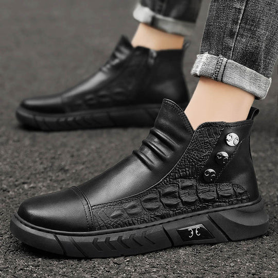 Damen Stiefeletten mit praktischem Reißverschluss und robustem Profil EB