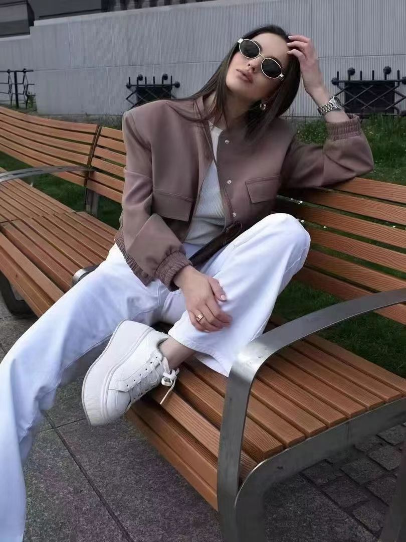 Damen kurze Utility-Jacke EB