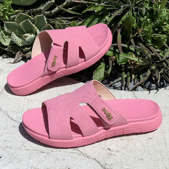Damen Komfortable und stylische Clogs aus feinem Kunstleder mit ergonomischem Fußbett EB