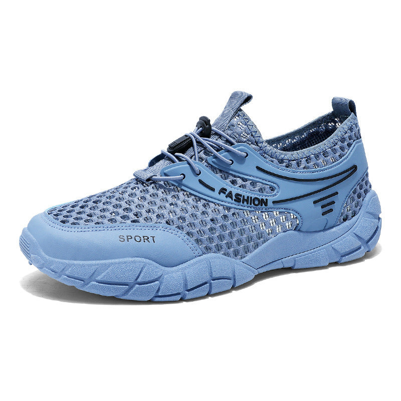 Damen Atmungsaktive Freizeitschuhe mit elastischem Schnellschnürsystem und stoßdämpfender Sohle EB