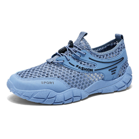 Damen Atmungsaktive Freizeitschuhe mit elastischem Schnellschnürsystem und stoßdämpfender Sohle EB