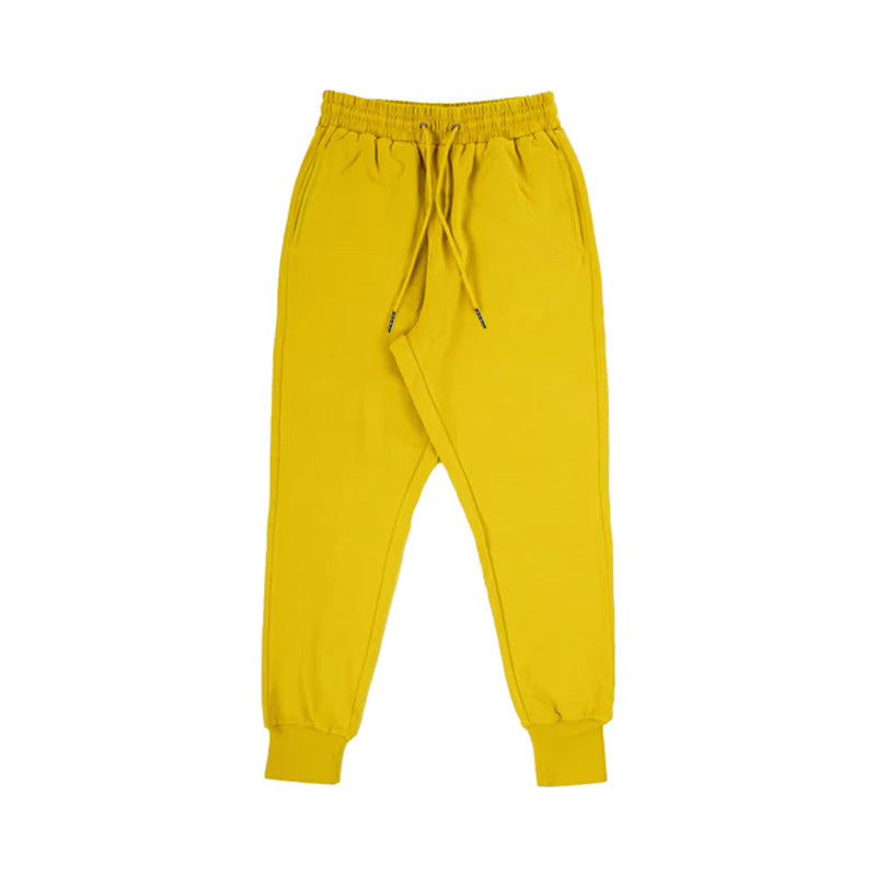 Unisex nan Jogginghose mit tiefem Schritt, elastischem Tunnelzugbund und gerippten Bündchen EB