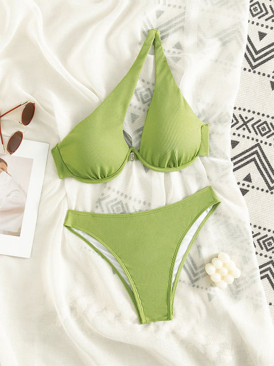 Damen Push-Up-Bikini-Set mit hochwertiger Rippstruktur EB