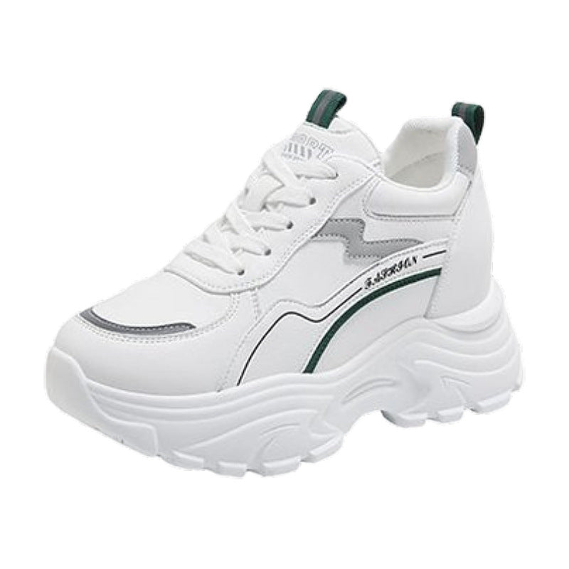 Damen Hochplattform Sneakers mit modischen Details und atmungsaktiver Sohle EB