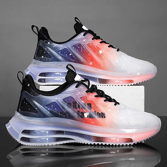 Damen Sportliche Sneakers mit transparentem Obermaterial und LED-Beleuchtung EB