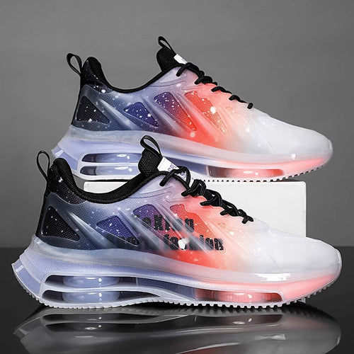 Damen Sportliche Sneakers mit transparentem Obermaterial und LED-Beleuchtung EB