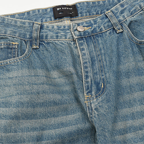 Damen weit geschnittene Jeans mit ausgefallenem Design EB