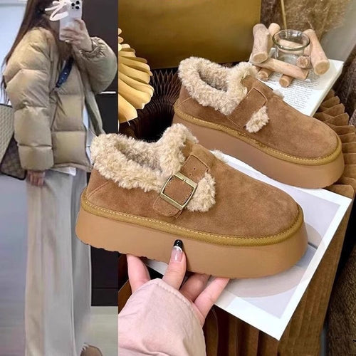 Damen lässige Hausschuhe mit warmem Futter EB