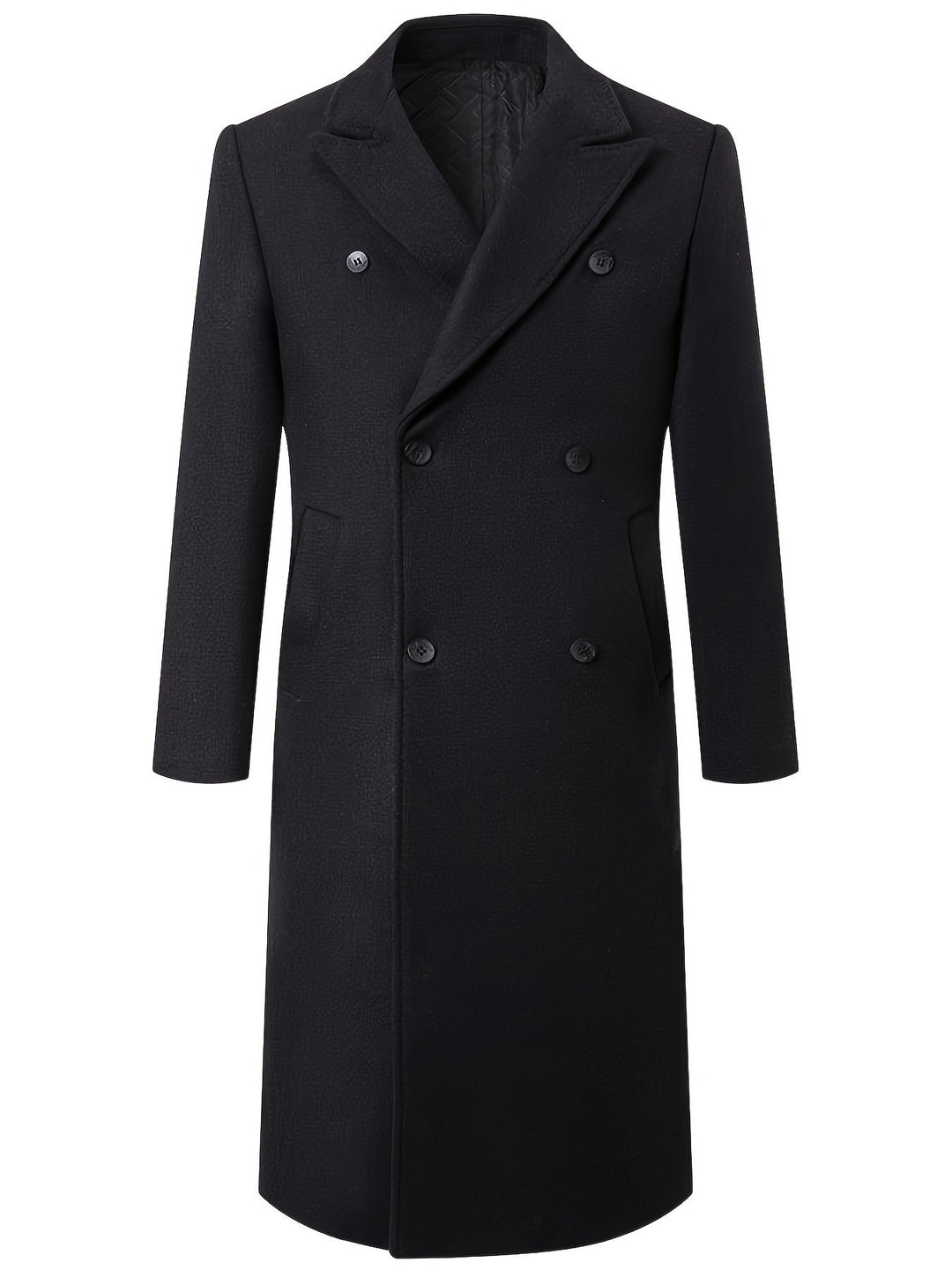 Herren eleganter Doppelt-Front-Mantel aus hochwertigem Material EB