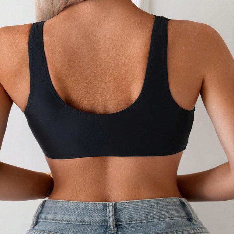 Damen Bikinitop mit elegantem Wellenmuster EB