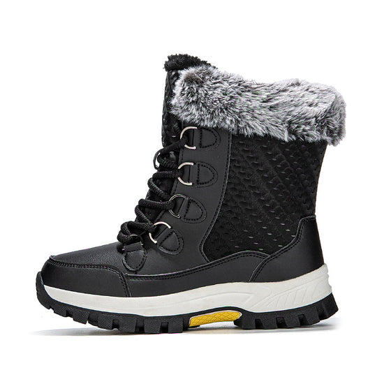 Damen isolierte Winterstiefel mit rutschfester Sohle und weichem Innenfutter EB