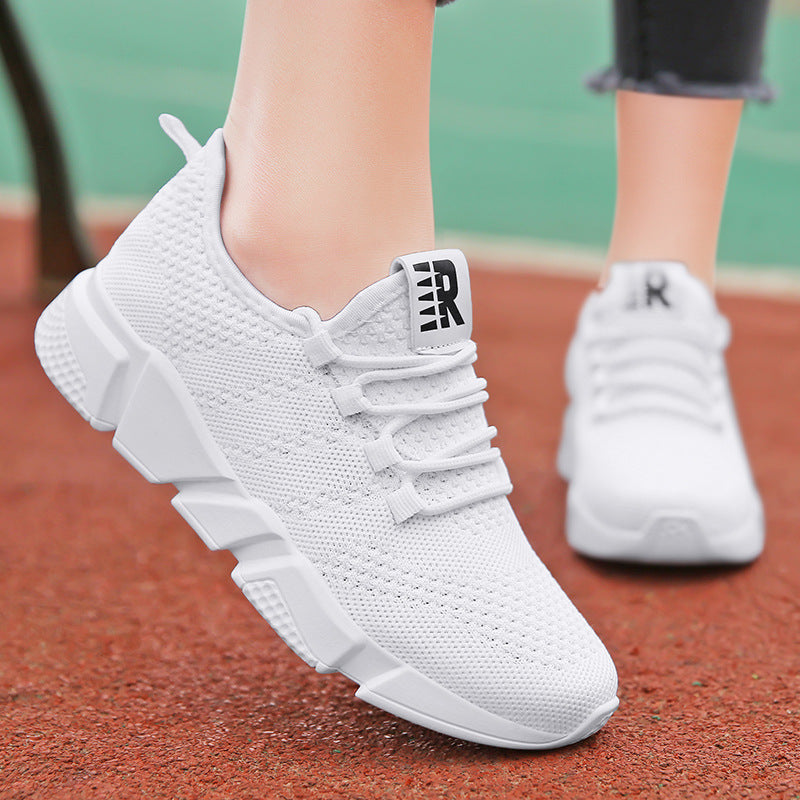 Damen Sportliche Sneaker mit atmungsaktivem Obermaterial und rutschfester Laufsohle EB