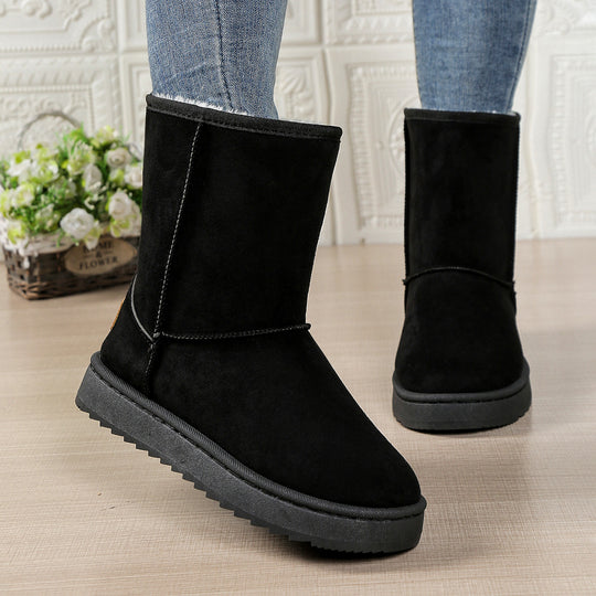 Damen Kuschelige Winterstiefel mit weichem Futter EB