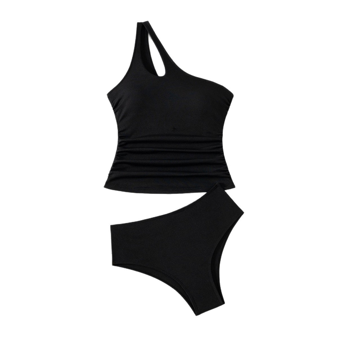 Damen Asymmetrischer Einteiler mit Raffung EB