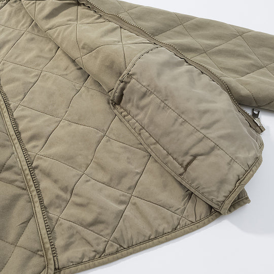 Damen gesteppte Übergangsjacke mit schlichten Taschen und elegantem Schnitt EB