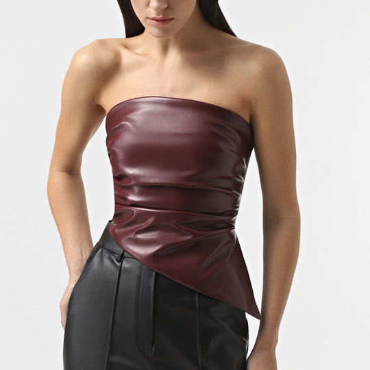 Damen Oberteil im eleganten Wickeldesign EB