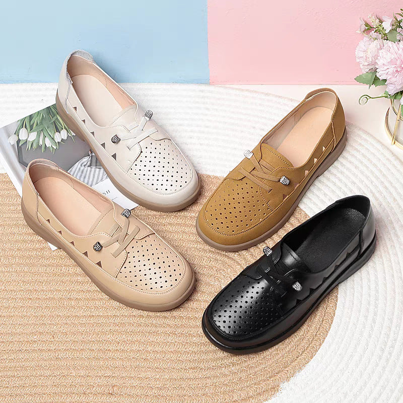 Damen modische Loafers mit atmungsaktivem Obermaterial und komfortabler Sohle EB