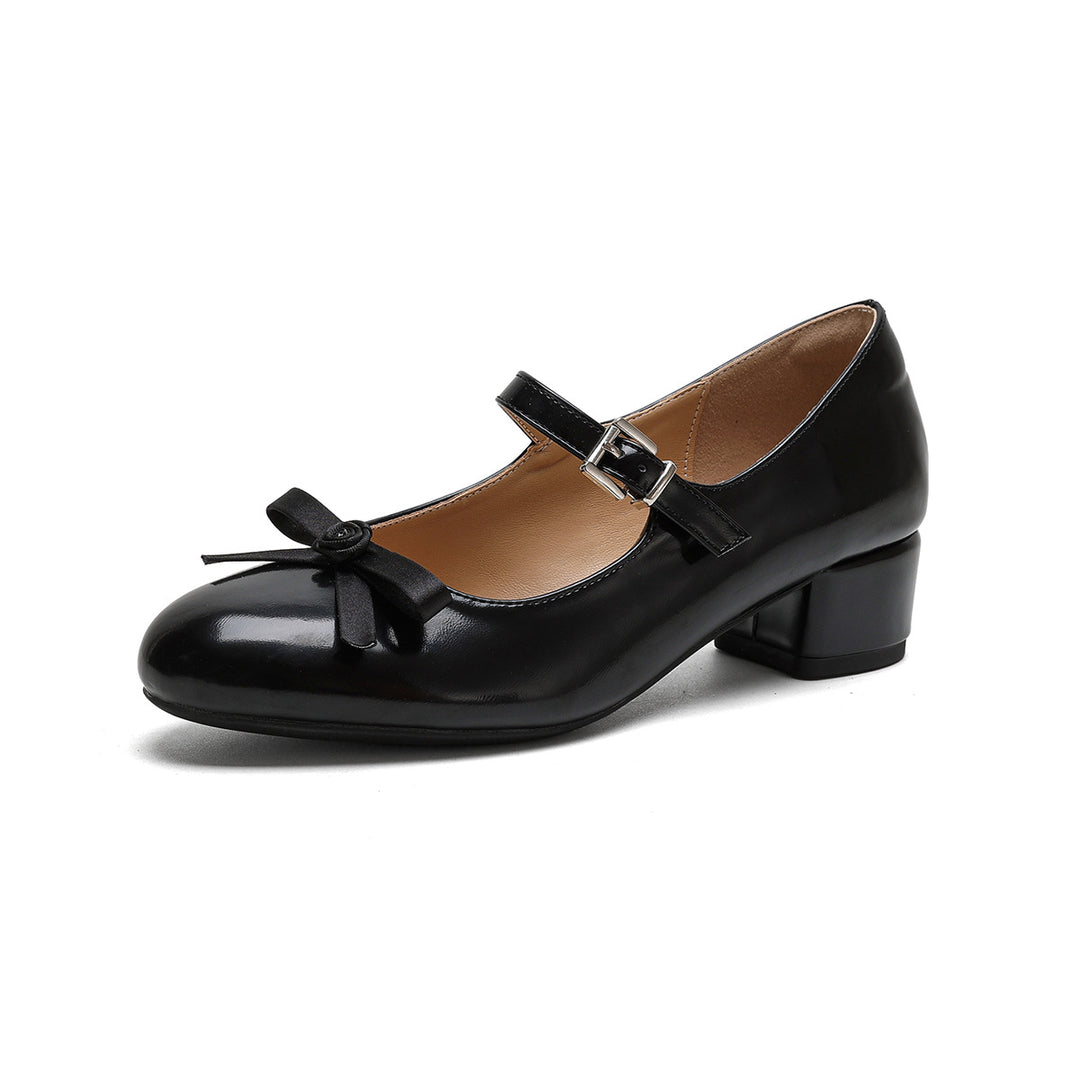 Damen Ballerinas mit elegantem Riemchen und modischer Schleifenapplikation EB