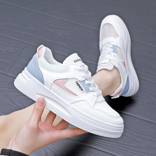Damen Modische Sneakers mit atmungsaktiver Mesh-Oberfläche und rutschfester Sohle EB