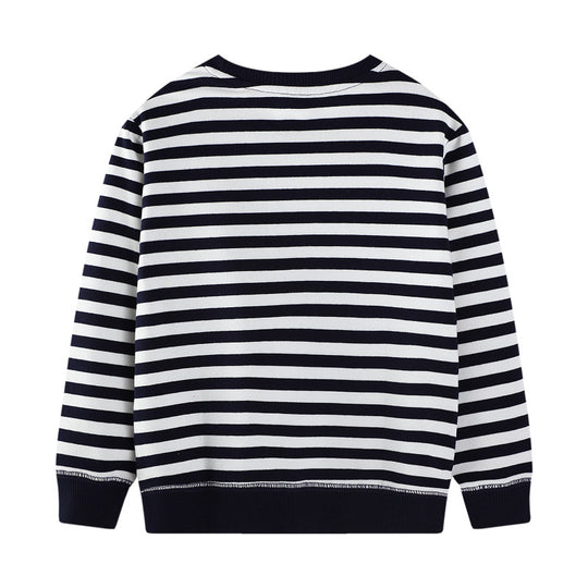 Jungen Sweatshirt mit kreativem Flugzeug-Design EB