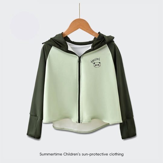 Damen sportliche Zip-Jacke mit niedlichem Aufdruck R&B