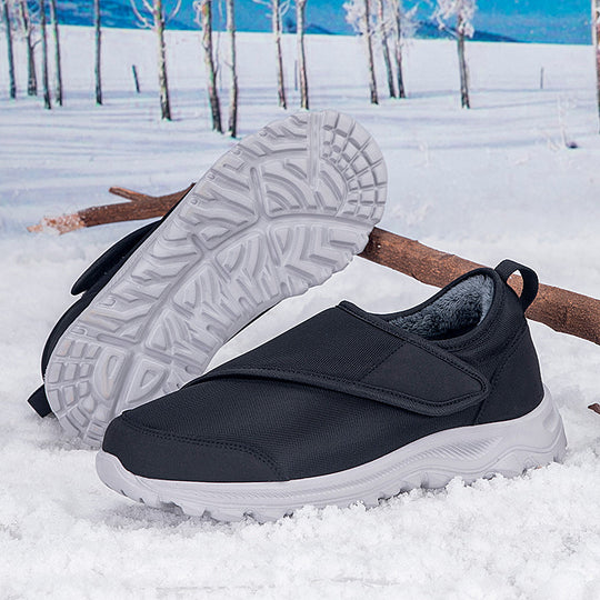 Damen Warmfutter Sneaker mit praktischem Klettverschluss EB