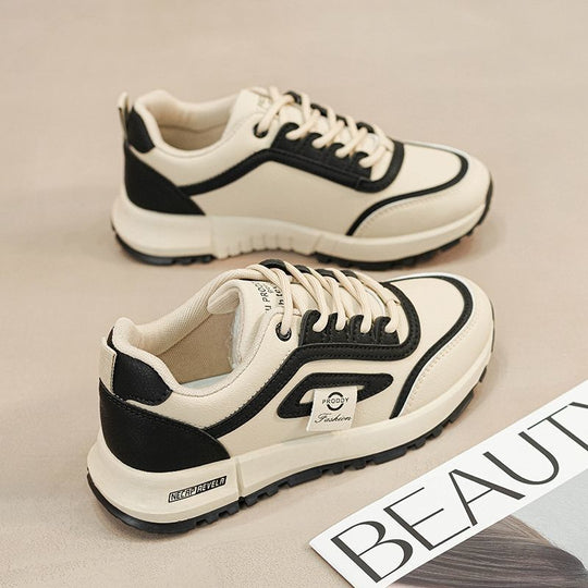 Damen sportliche Sneakers mit rutschfester Sohle und gepolstertem Innenleben EB