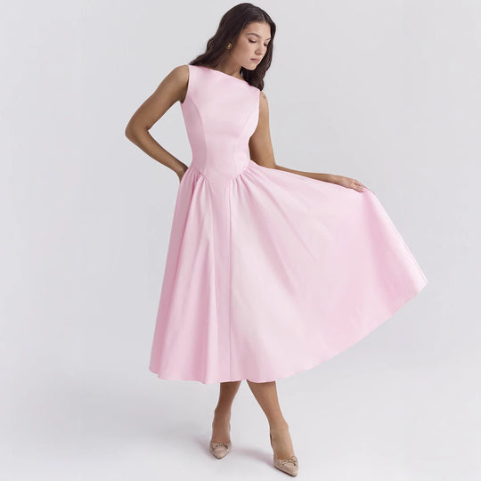 Damen A-Linien Kleid mit elegantem Schnitt und Taillierung EB