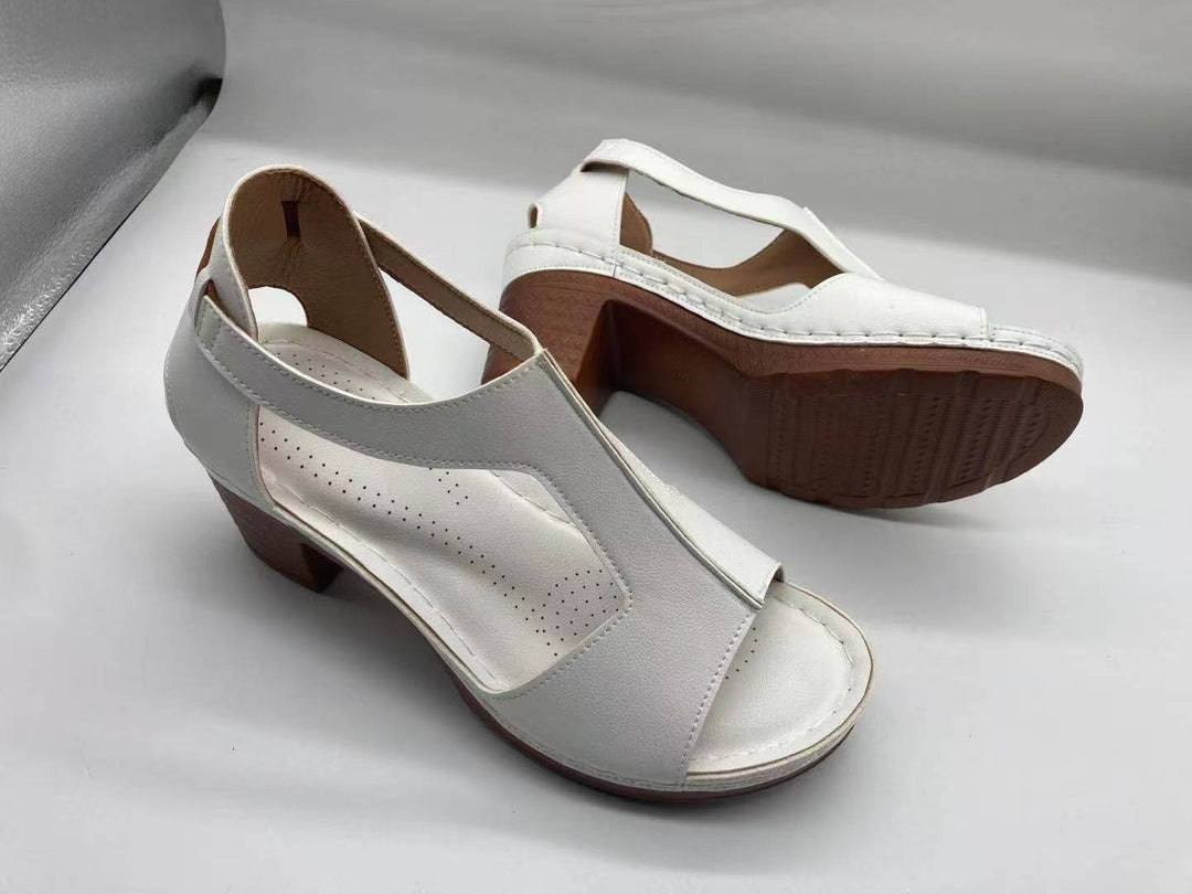 Damen Komfortable Wedge-Sandaletten mit verstellbarem Riemendesign und ergonomischem Fußbett EB