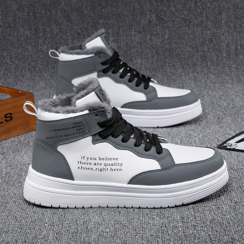 Damen High-Top Sneakers mit warmem Innenfutter und rutschfester Sohle EB