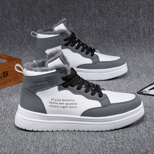 Damen High-Top Sneakers mit warmem Innenfutter und rutschfester Sohle EB
