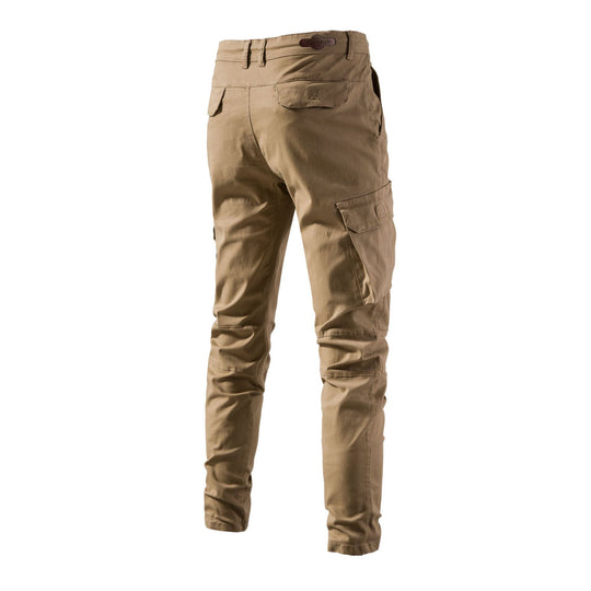 Herren Cargo-Hose mit funktionalen Taschen und elastischem Bund EB