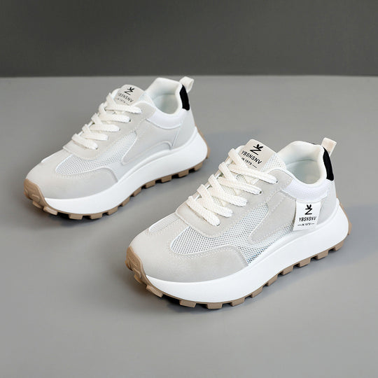 Damen Sportliche chunky Sneakers mit atmungsaktiver Mesh-Oberfläche und bequemer Dämpfung EB