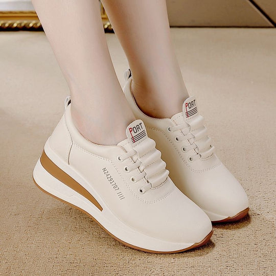 Damen bequeme Lifestyle Sneakers mit atmungsaktiver Obermaterialstruktur und flexiblem Komfortfußbett EB