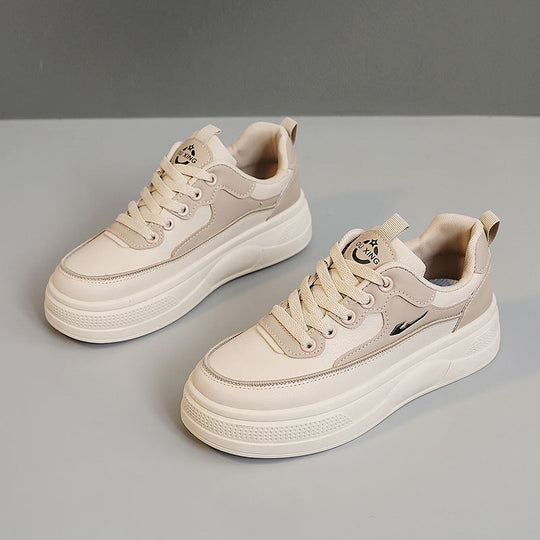 Damen modische Plateau-Sneaker mit ergonomischem Design und dämpfendem Sohlenprofil EB