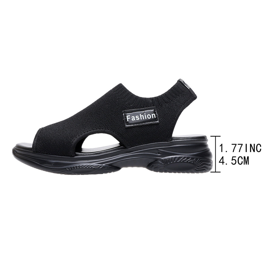Damen Sportliche Sandalen mit atmungsaktiver Textiloberfläche und rutschfester Sohle EB