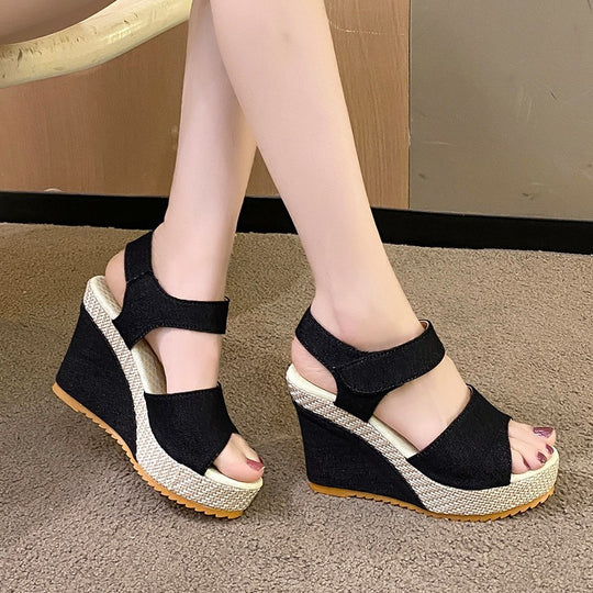 Damen Wedge Sandalen EB