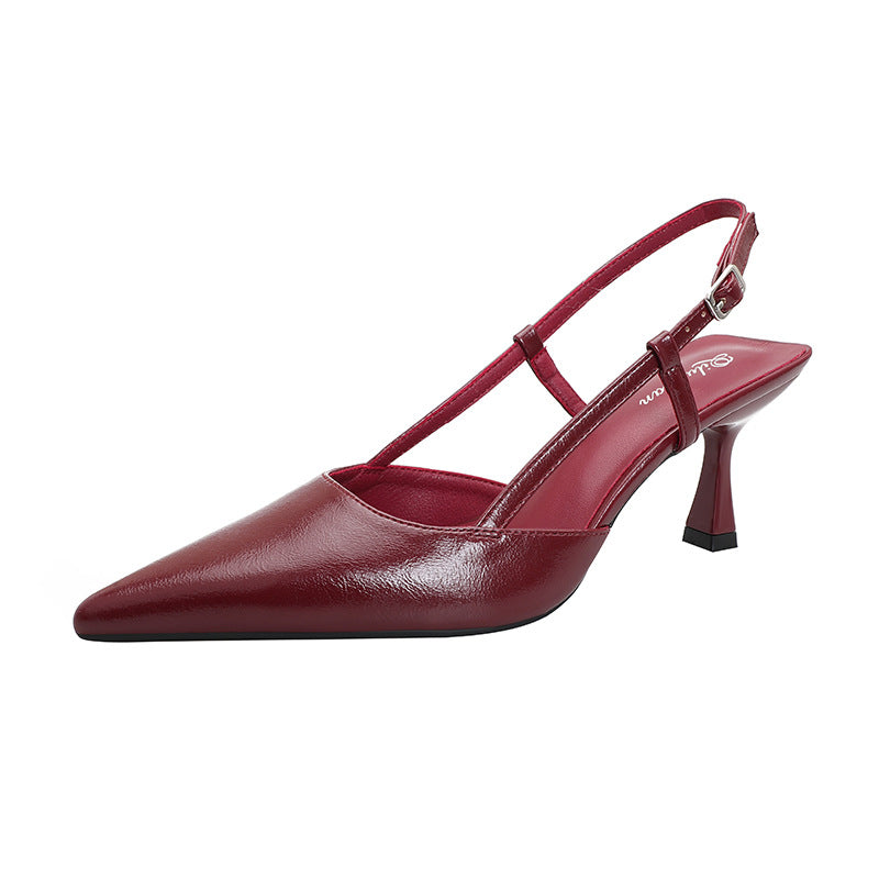 Damen stilvolle Slingback-Pumps mit schmalem Absatz EB