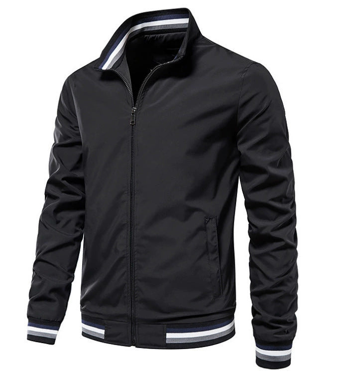 Herren modische Bomberjacke mit elastischen Bündchen EB