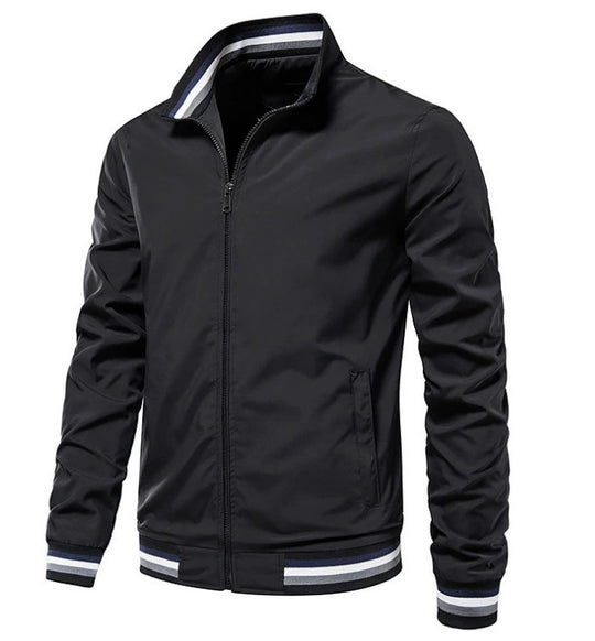Herren modische Bomberjacke mit elastischen Bündchen EB