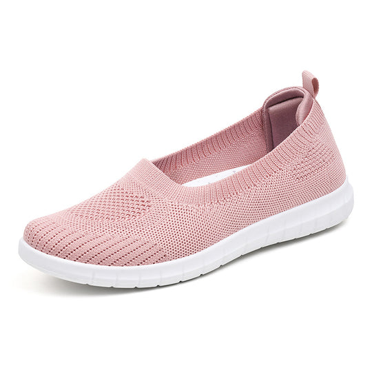 Damen Bequeme Slip-On Sneakers aus atmungsaktivem Material EB