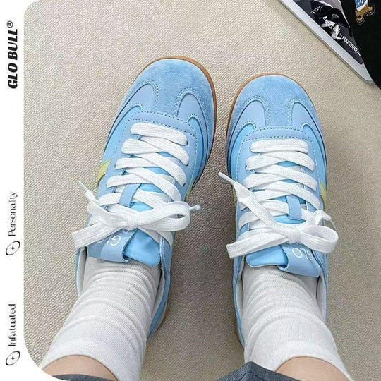 Damen Sportliche Sneakers mit atmungsaktivem Obermaterial und stoßdämpfender Sohle EB