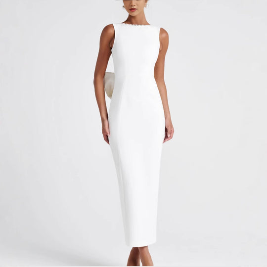 Damen Elegantes Maxikleid mit strukturierter Silhouette und stilvollem Design EB