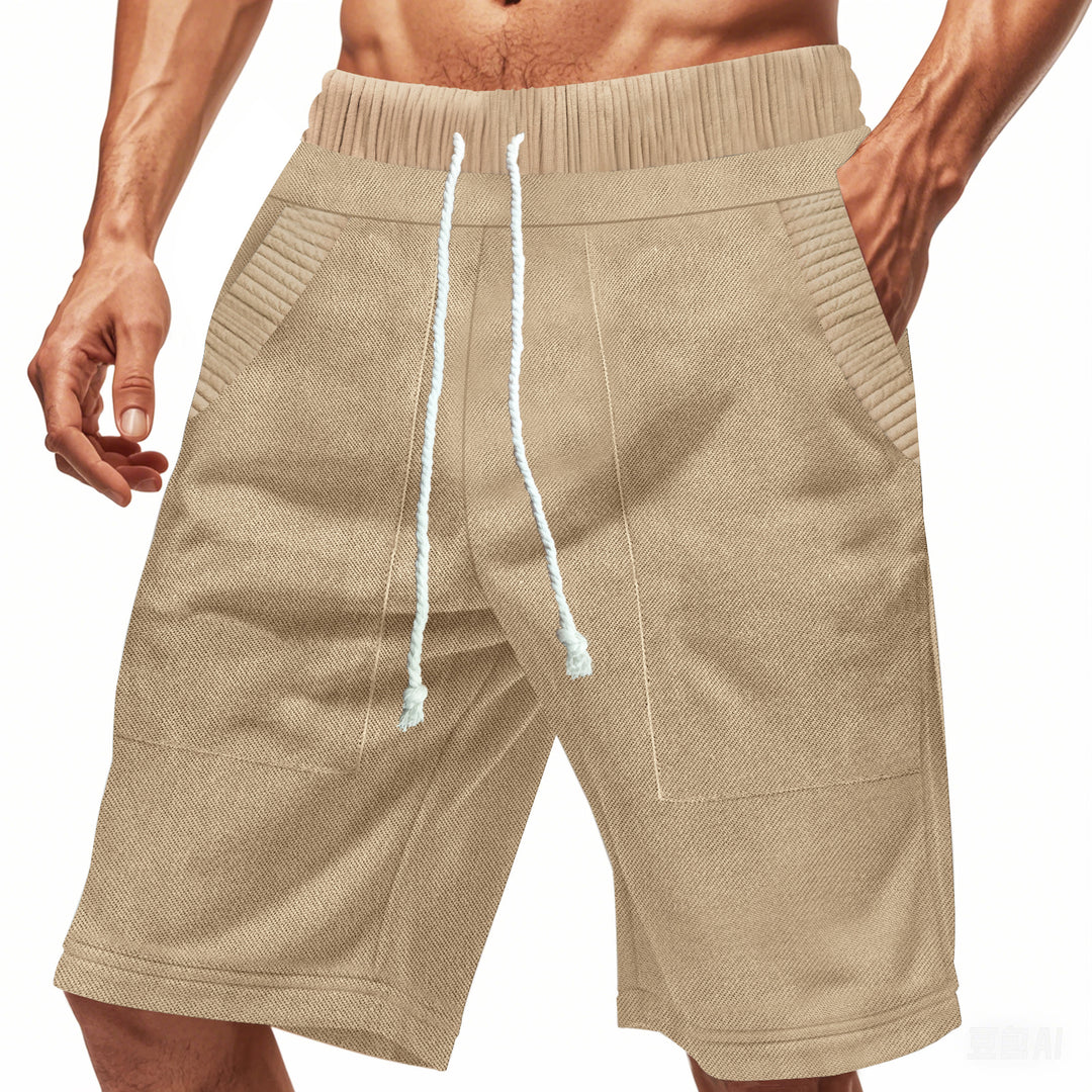 Herren Freizeit-Shorts mit elastischem Bund und praktischen Seitentaschen EB