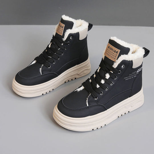 Damen Winterliche High-Top Sneakers mit warmem Innenfutter und rutschfester Sohle EB