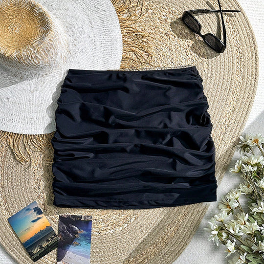 Damen Hochwertiger Rüschenshorts mit elastischem Bund EB