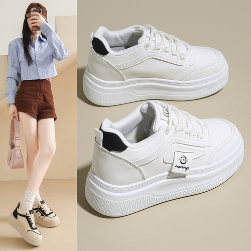 Damen Sportliche Sneakers mit modischem Plateau-Design EB