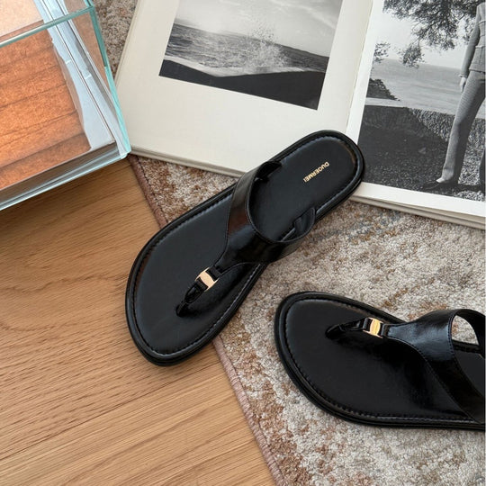 Damen Badesandalen mit modischem Riemendesign und komfortablem Fußbett EB