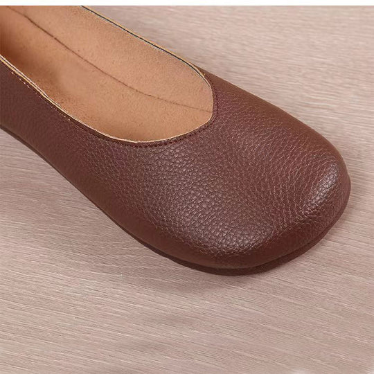 Damen Ballerinas aus hochwertigem Kunstleder mit gepolsterter Innensohle und elastischem Einstieg EB